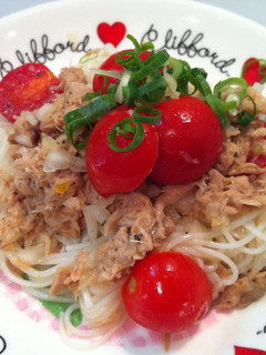 ♡冷製トマトとツナのそうめんパスタ♡-レシピのメイン写真