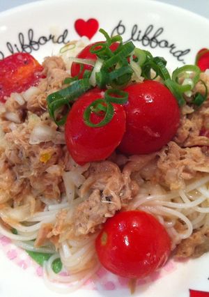 ♡冷製トマトとツナのそうめんパスタ♡-レシピのメイン写真