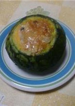 丸ごと南瓜のグラタン-レシピのメイン写真