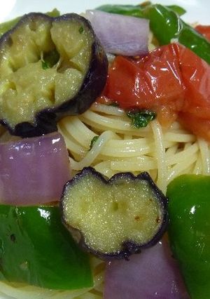 マクロビ☆夏野菜たっぷり冷製パスタ-レシピのメイン写真