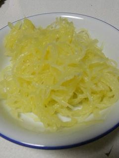 そうめんかぼちゃ・塩味でウマイ!-レシピのメイン写真