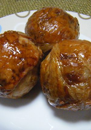 肉巻きおにぎり！ラクッカー（タジン鍋）-レシピのメイン写真