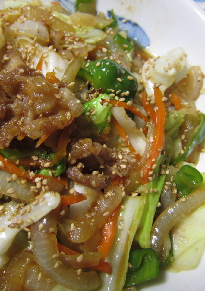 焼肉のたれで簡単おいしい野菜炒め-レシピのメイン写真