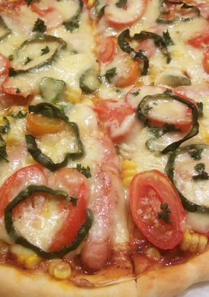 野菜の甘みが出る♪ジューシーなピザ-レシピのメイン写真