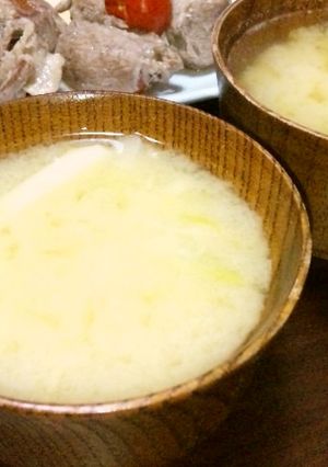 じゃがいも★ｷｬﾍﾞﾂの味噌汁-レシピのメイン写真