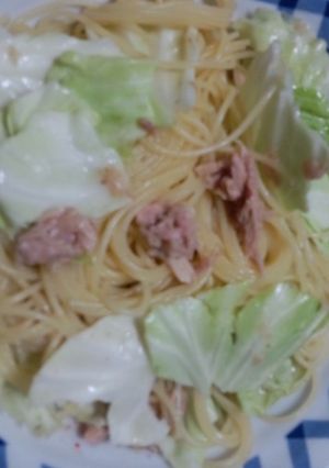 混ぜるだけ☆ｷｬﾍﾞﾂとﾂﾅのパスタ♪-レシピのメイン写真