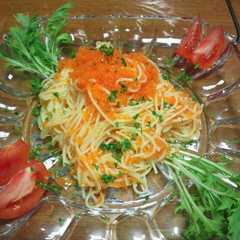 トビコの冷製パスタ-レシピのメイン写真