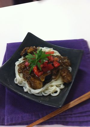 挽肉カレーとトマト 半田そうめん添え-レシピのメイン写真
