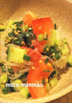 さっぱり＊野菜と春雨のねぎ塩レモンサラダ-レシピのメイン写真