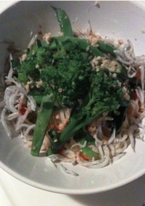 夏野菜でグリーンそうめん-レシピのメイン写真