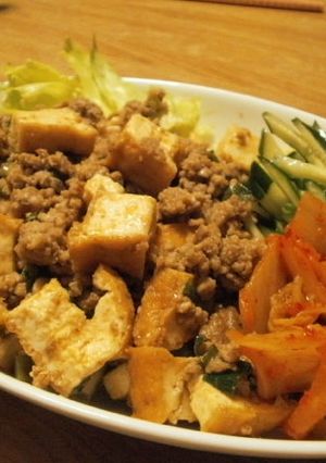 厚揚げ入り肉みそご飯-レシピのメイン写真