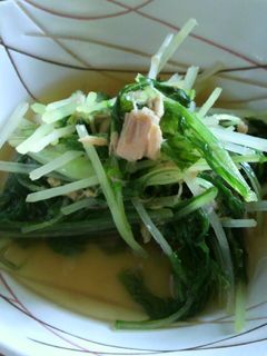 水菜とシーチキンのさっと煮-レシピのメイン写真
