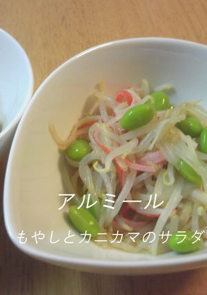レンジでもやしとカニカマのサラダ-レシピのメイン写真