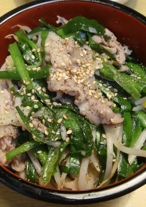 レモンと昆布茶であっさりネギ塩豚丼-レシピのメイン写真
