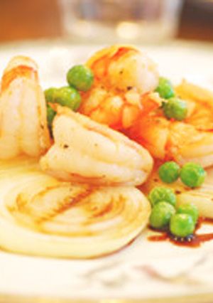 海老とグリンピースのトリュフ風味の炒め物-レシピのメイン写真