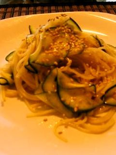 冷たいズッキーニとこぶ茶のパスタ-レシピのメイン写真