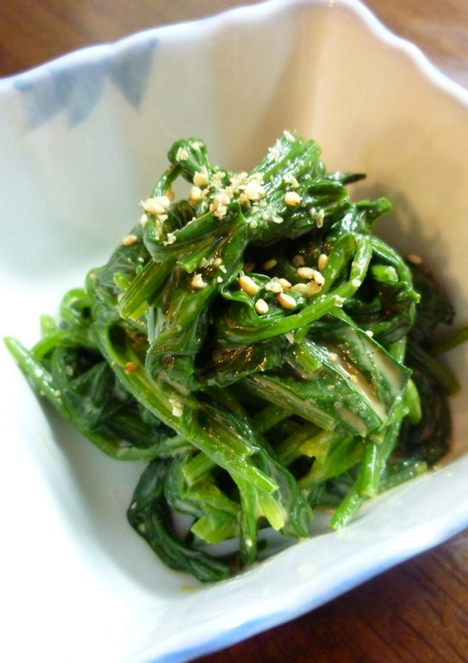 ほうれん草の簡単ゴマ和え(o^-')b-レシピのメイン写真