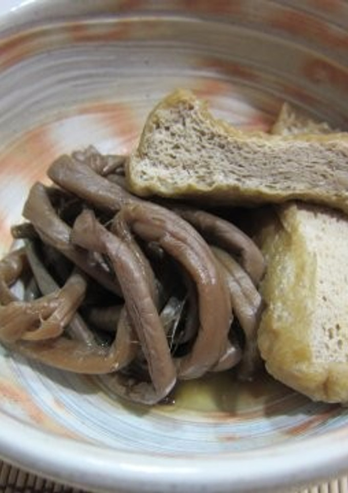 栃尾の油揚げとぜんまいの煮物-レシピのメイン写真