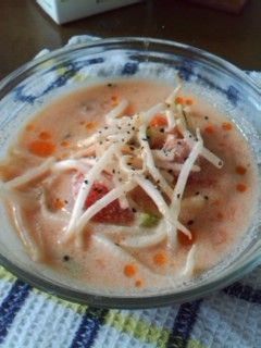 簡単*豆乳トマトスープ-レシピのメイン写真