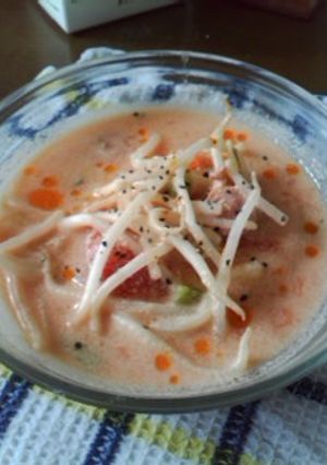 簡単*豆乳トマトスープ-レシピのメイン写真