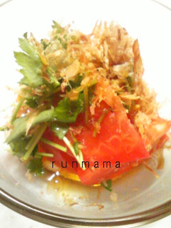 *完熟トマト*のひんやりおひたし-レシピのメイン写真
