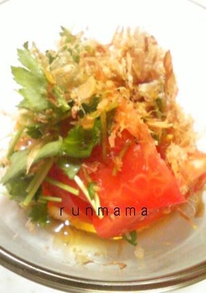 *完熟トマト*のひんやりおひたし-レシピのメイン写真