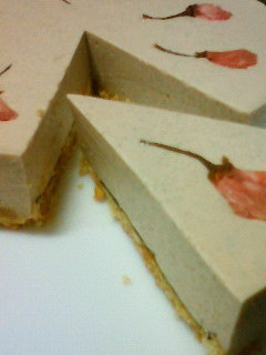 桜のレアチーズケーキ-レシピのメイン写真