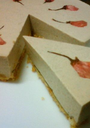 桜のレアチーズケーキ-レシピのメイン写真