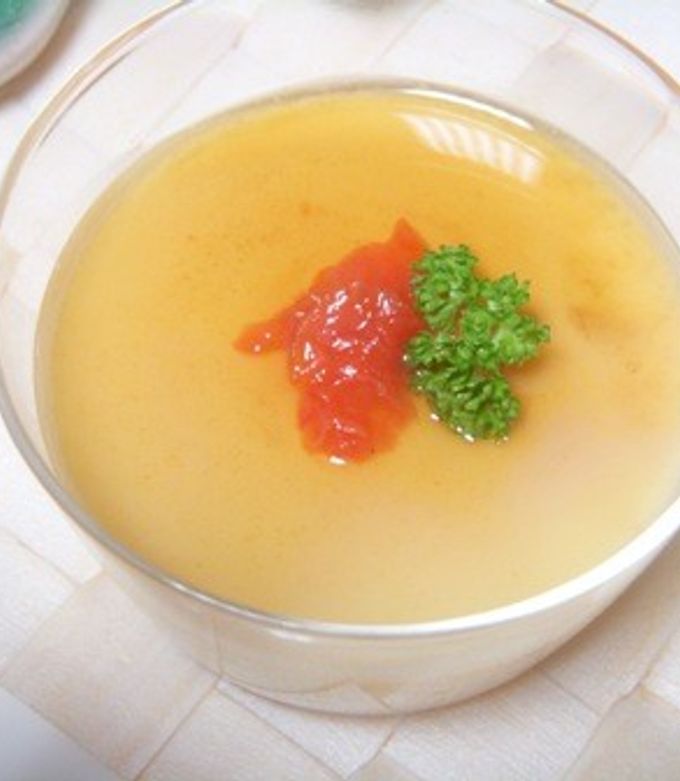 レンジで簡単に☆卵１個で卵豆腐-レシピのメイン写真