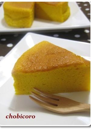 ノンオイル♪かぼちゃのスフレケーキ-レシピのメイン写真