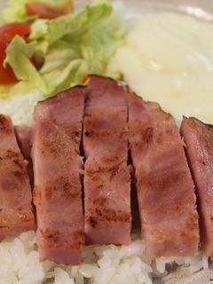 ハムステーキのがっつりワンプレート-レシピのメイン写真