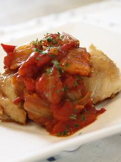 鶏肉のトマトキムチソース-レシピのメイン写真