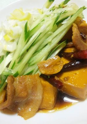 からし焼き風♡肉豆腐-レシピのメイン写真
