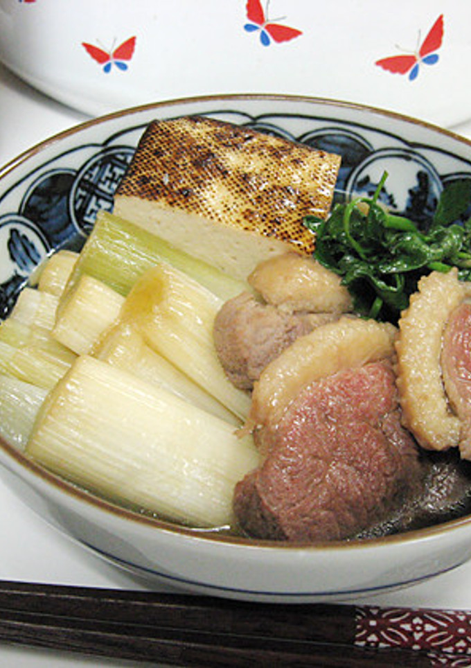 旨い！金沢一本太ねぎと鴨のすき焼き風-レシピのメイン写真