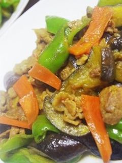スパイシー!茄子のカレー炒め-レシピのメイン写真