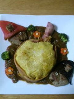 ぐりとぐらのカステラデコカレー-レシピのメイン写真