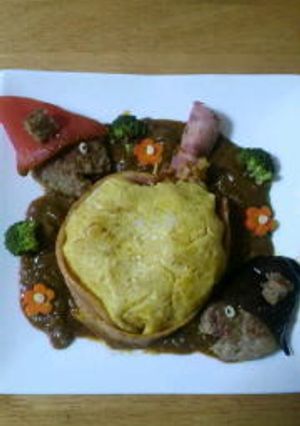 ぐりとぐらのカステラデコカレー-レシピのメイン写真