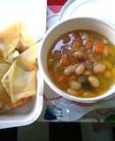 インゲン豆とベーコンの煮込み