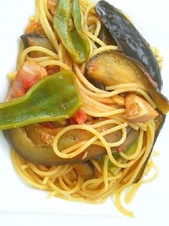 ナス・しし唐の夏パスタ-レシピのメイン写真