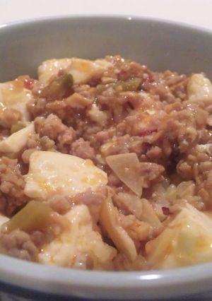 食べるラー油を使った麻婆豆腐-レシピのメイン写真