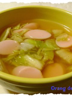 干し白菜と魚ニソのコンソメスープ✿-レシピのメイン写真