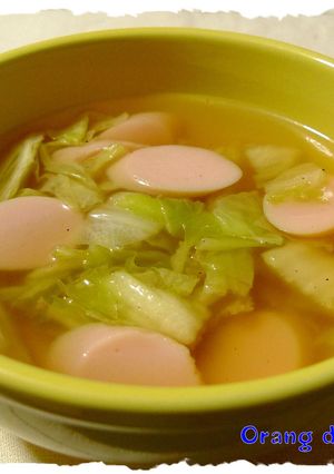 干し白菜と魚ニソのコンソメスープ✿-レシピのメイン写真