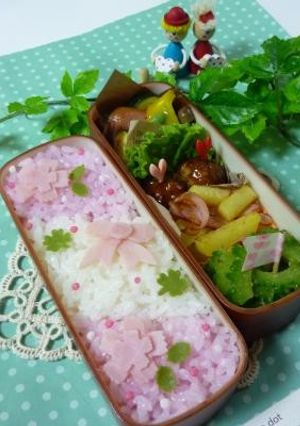 りぼん弁当（キャラ弁）-レシピのメイン写真