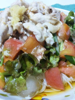 *冷しゃぶサラダそうめん*-レシピのメイン写真