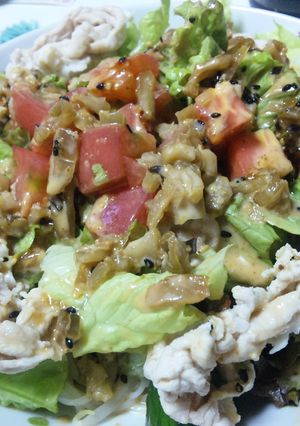 そうめんdeサラダ簡単汁なし坦々麺-レシピのメイン写真