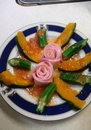 夏野菜とかまぼこ入りジェル-レシピのメイン写真