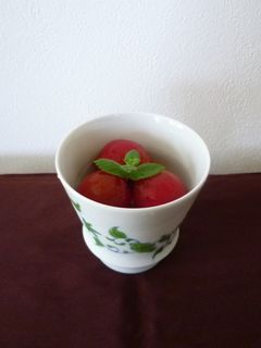 大人のデザート、トマトの梅酒煮!-レシピのメイン写真