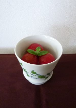 大人のデザート、トマトの梅酒煮！-レシピのメイン写真