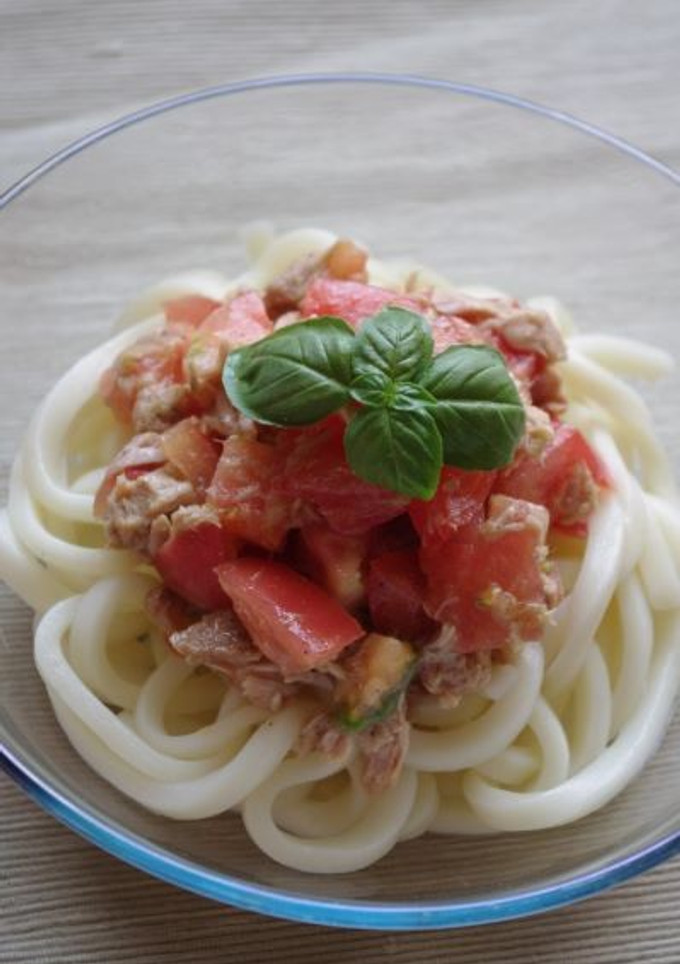 トマトとツナの冷やしうどん-レシピのメイン写真