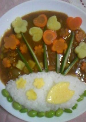 生け花カレー☆-レシピのメイン写真